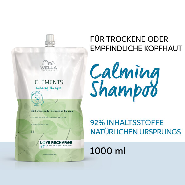Wella Professionals Elements Calming Shampoo 1000ml - Nachf&uuml;llpack