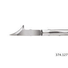 XanitaliaPro Nagelhautschneider mit Feder und Hebelwirkung Halbmondf&ouml;rmige Schneide 25mm L&auml;nge 16cm