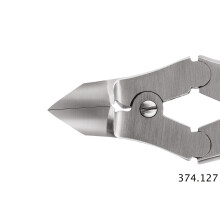 XanitaliaPro Nagelhautschneider mit Feder und Hebelwirkung Halbmondf&ouml;rmige Schneide 25mm L&auml;nge 16cm