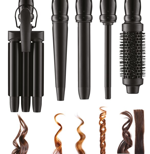 XanitaliaPro Air Combo Pro Styling 5-in-1 Lockenstab-Set