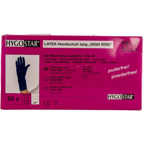 Waschhandschuhe, Gr. S, Box: 50 St&uuml;ck Farbe: blau,...