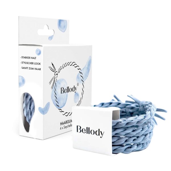 Bellody Original Haargummis (4 St&uuml;ck - Seychelles Blue)