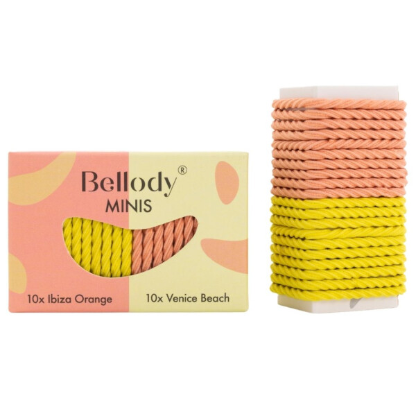 Bellody Mini Haargummis (20 St&uuml;ck - Orange &amp; Gelb - Mischpaket)