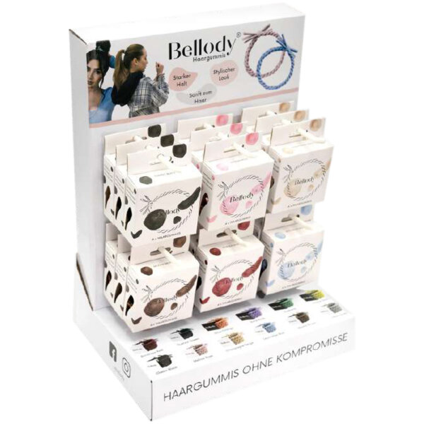 Bellody Best&uuml;ckter Aufsteller mit 18 Boxen...