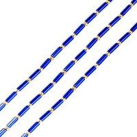 L.A. Hairstyles Fun Pearls Blue/Gold 35cm