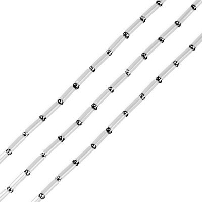 L.A. Hairstyles Fun Pearls Silver/Black 35cm