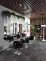 XanitaliaPro Hair Throne Friseurstuhl Eckiger Fu&szlig;