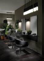 XanitaliaPro Hair Stylo Friseurstuhl Eckiger Fu&szlig;