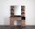 XanitaliaPro Barber Station Standard Barbierschrank Schwarzes Laminat & Eiche