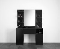 XanitaliaPro Barber 2 Black Barbierschrank Schwarzes Laminat