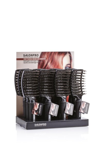 XanitaliaPro Salon Pro Vent Paddle Brush Mix Bristles...