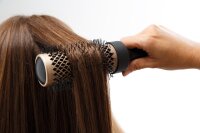 XanitaliaPro Thermactive Carbon Argan Ceramic - Thermob&uuml;rste aus Keramik und Carbon, mit Argan&ouml;l angereichert, &Oslash; 25 mm