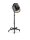 XanitaliaPro Eolo Ionic & Antistatic 1600 Stand Professionelle Trockenhaube, Schwarz