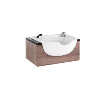 XanitaliaPro Wandschrank mit Waschbecken, Schwarz &...