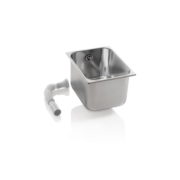 XanitaliaPro Edelstahlbecken mit Abfluss,...