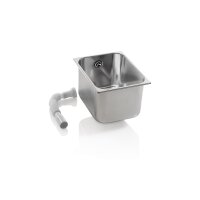 XanitaliaPro Edelstahlbecken mit Abfluss,...