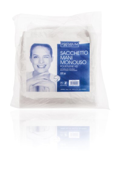XanitaliaPro Einweg-Handbeutel, Polybag 100 St&uuml;ck