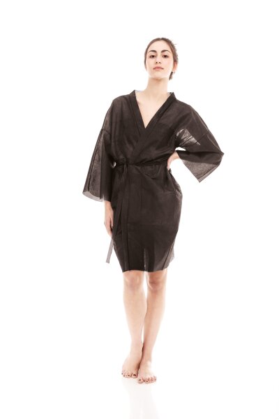 XanitaliaPro Kimono aus schwarzem Vlies, Polybag 10...