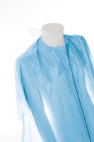 XanitaliaPro Einweg-Umhang f&uuml;r Behandlungen aus PE, Blau, Polybag 30 St&uuml;ck