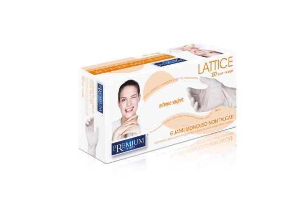 XanitaliaPro Puderfreie Latexhandschuhe, Taglia M - 1...