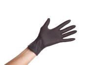 XanitaliaPro Puderfreie schwarze Nitrilhandschuhe, Taglia...