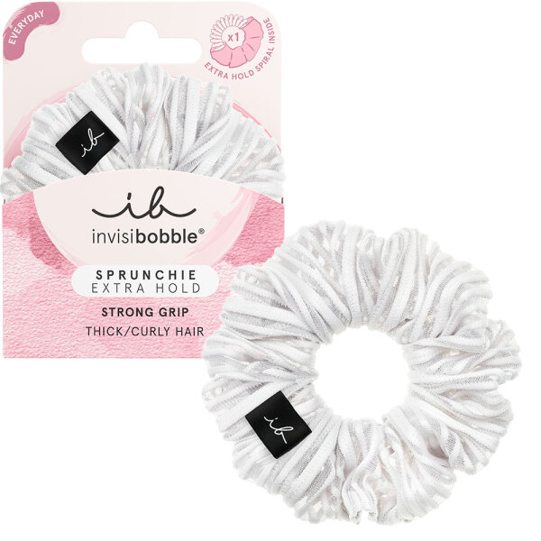 Invisibobble SPRUNCHIE EXTRA HOLD Pure White 1 St&uuml;ck