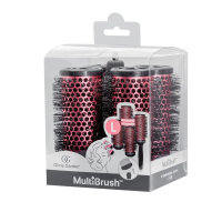 Olivia Garden Multibrush 4er Set 46/62 mm rot