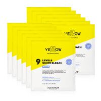 Yellow Professional White Bleach 9 Levels Sachet 12x50g