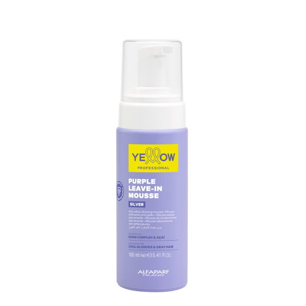 Yellow Professional Silver Leave In Mousse 200ml
