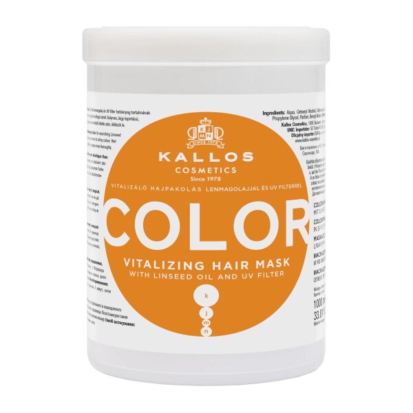 Kallos Color Linseed Oil UV Filter Mask 1000ml