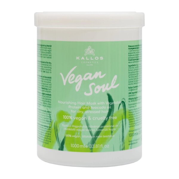 Kallos Vegan Soul Nourishing Mask 1000ml