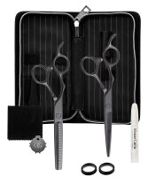 Olivia Garden SilkCut PRO Matt Black 2er Set HS 5,75/MS 6,0