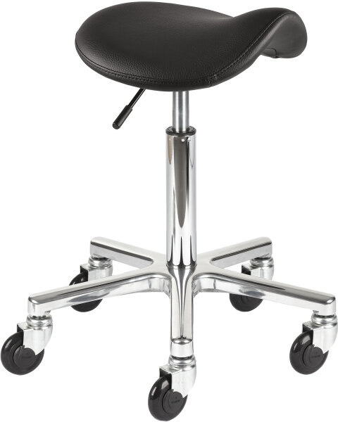 Efalock CLICTEC CLASSIC COMFY SADDLE Rollhocker M silber