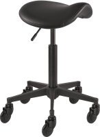 Efalock CLICTEC COMFY SADDLE Rollhocker M schwarz