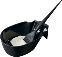 Efalock SQUARE F&auml;rbeschale rechteckig schwarz 450 ml
