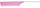 Efalock WEAVE COMB Str&auml;hnenkamm pink