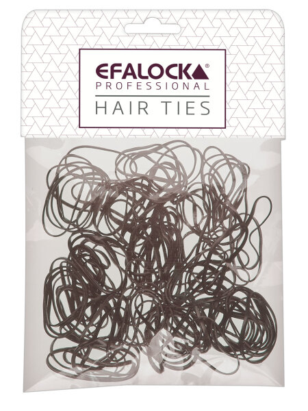 Efalock Rasta-Haargummis d&uuml;nn/klein braun 100Stk.