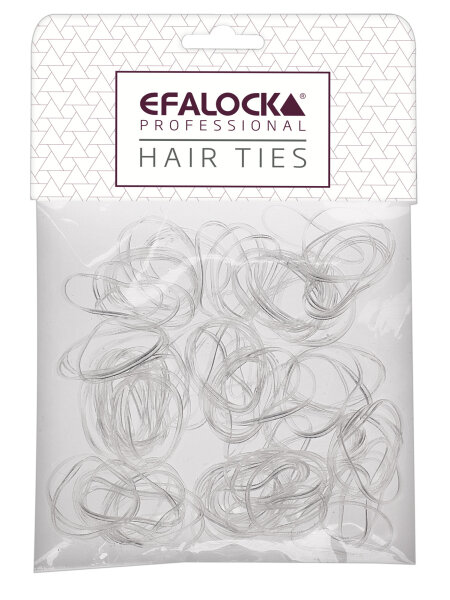 Efalock Rasta-Haargummis d&uuml;nn/klein transparent 100Stk.
