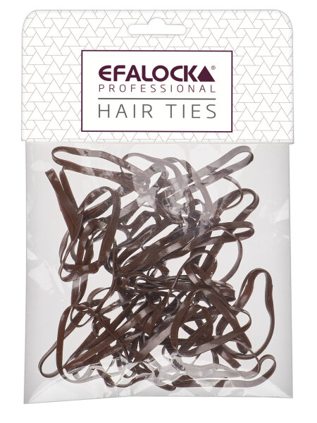 Efalock Rasta-Haargummi dick/gro&szlig; braun 100Stk.