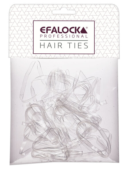 Efalock Rasta-Haargummi dick/gro&szlig; transparent 100Stk.