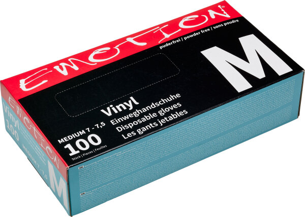 Efalock Emotion Vinyl Einweg-Handschuhe puderfrei schwarz...