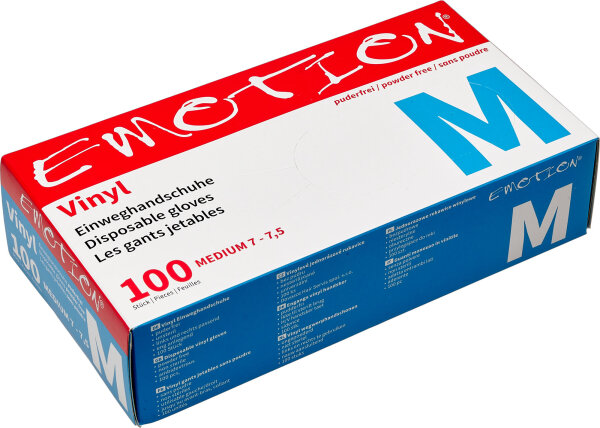 Efalock Emotion Vinyl Einweg-Handschuhe puderfrei...