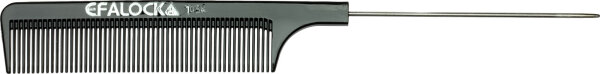 Efalock NYLON PROFI Nadelstielkamm 8.0 schwarz