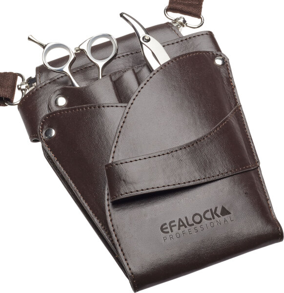 Efalock WESTERN Scherentasche braun