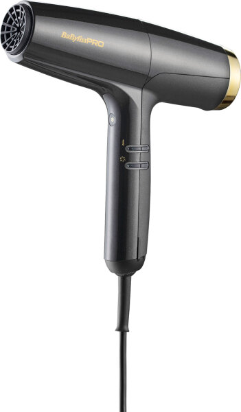 BabylissPro F&ouml;n Falco 2000W schwarz/silber