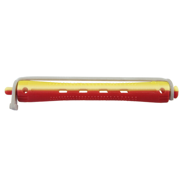Kaltwellwickler 95mm &Oslash; 9mm 2 farbig lang Rundgummi gelb/rot 12er Beutel
