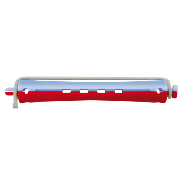 Kaltwellwickler 95mm &Oslash; 11mm 2 farbig lang Rundgummi blau/rot 12er Beutel