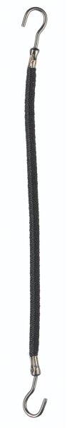 Comair Haarbinder glatt Gummi schwarz 10cm 12 St&uuml;ck