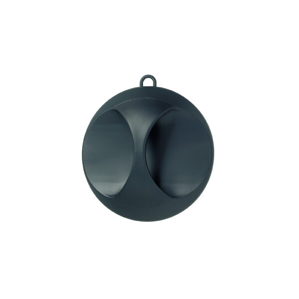 Kabinett-Spiegel Elegant schwarz matt &Oslash; 25cm
