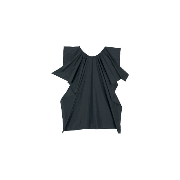 Umhang Salon Nylon schwarz mit Hakenverschluss 110x140cm